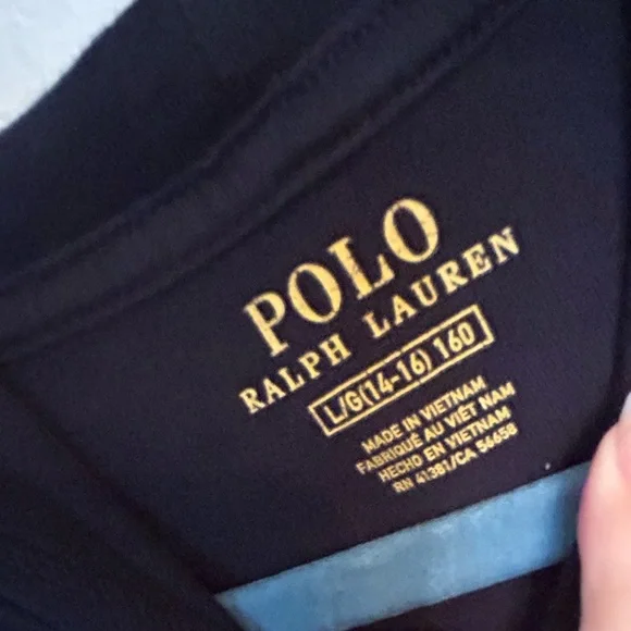 Polo Ralph Lauren Hooded T Shirt Boy’s Youth Sz Large 14/16 Large Teddy Bear - Picture 3 of 4